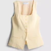 Lila scoop neck waistcoat