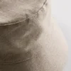 Linen-blend bucket hat