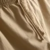 Linen-blend cargo shorts