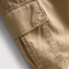 Linen-blend cargo shorts