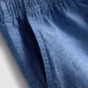 Linen blend drawstring shorts