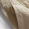 Linen blend drawstring shorts