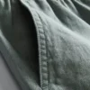 Linen blend drawstring shorts