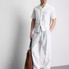 Linen blend pants