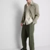 Linen blend pants