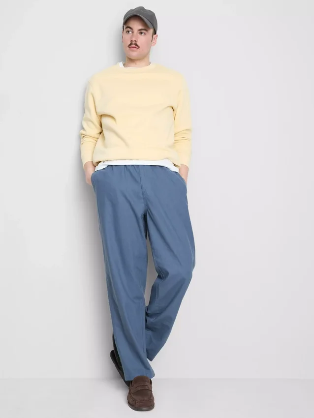 Linen blend pants
