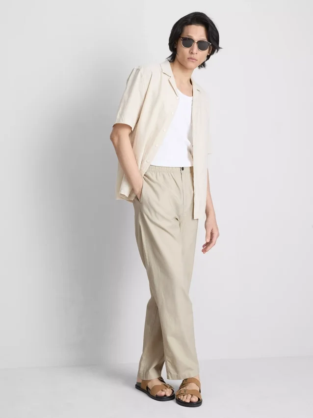 Linen blend pants