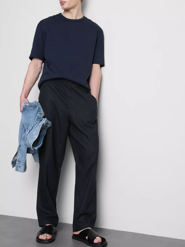 Linen blend pants