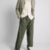 Linen blend pants