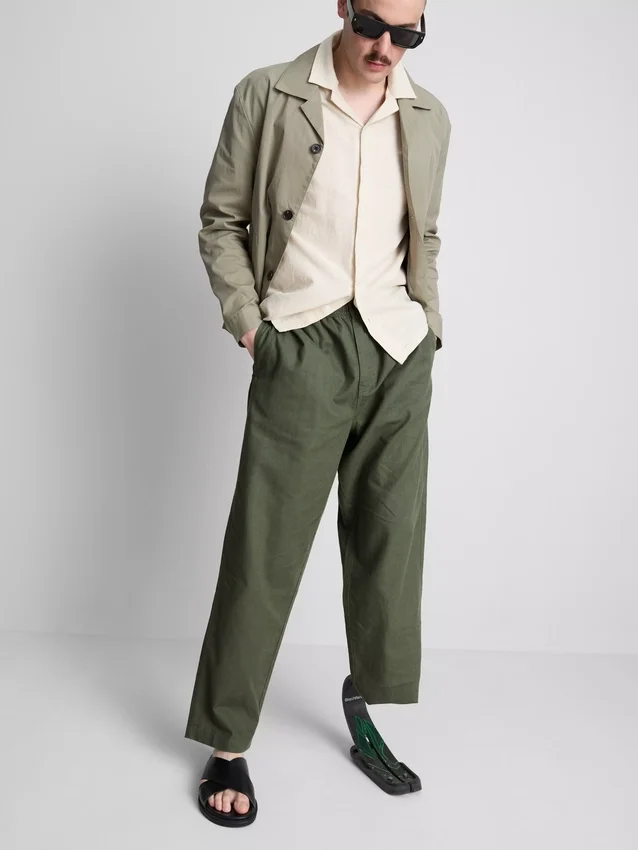Linen blend pants