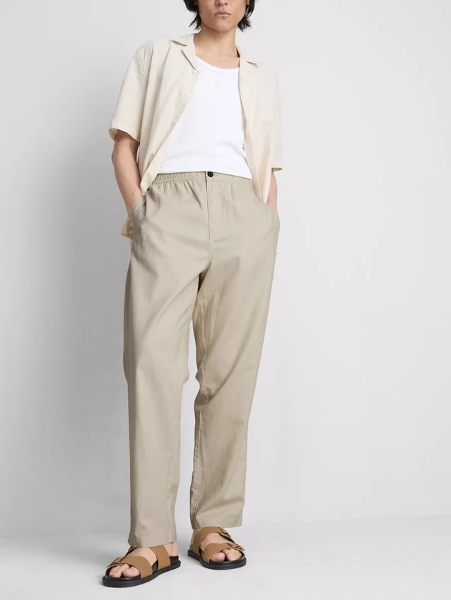 Linen blend pants