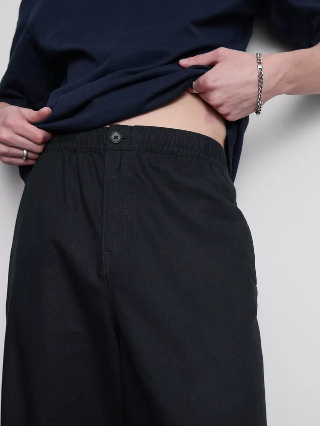 Linen blend pants