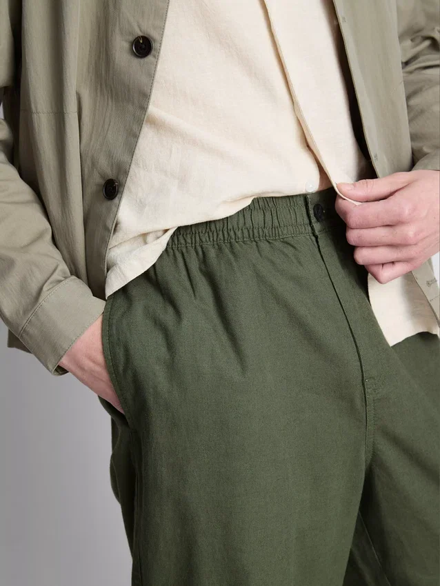 Linen blend pants
