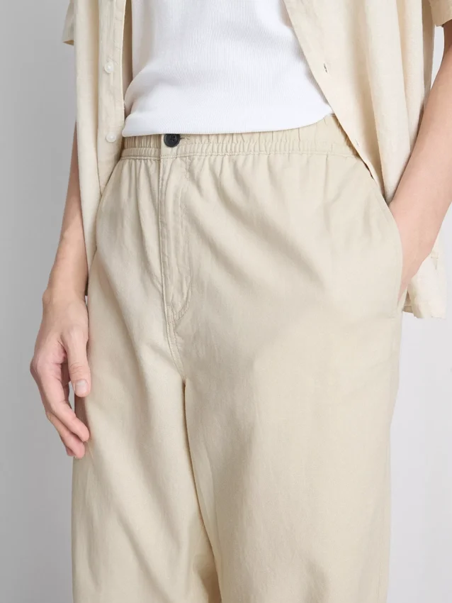 Linen blend pants