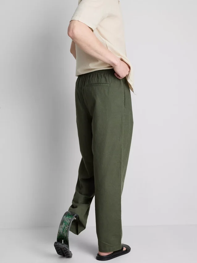 Linen blend pants