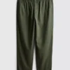 Linen blend pants