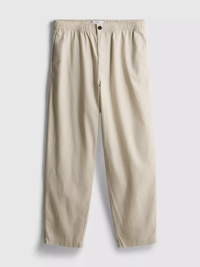 Linen blend pants