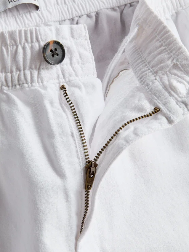 Linen blend pants