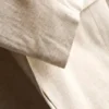 Linen-blend single-breasted blazer