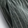 Linen blend striped shorts