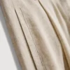 Linen-blend wide-leg pants