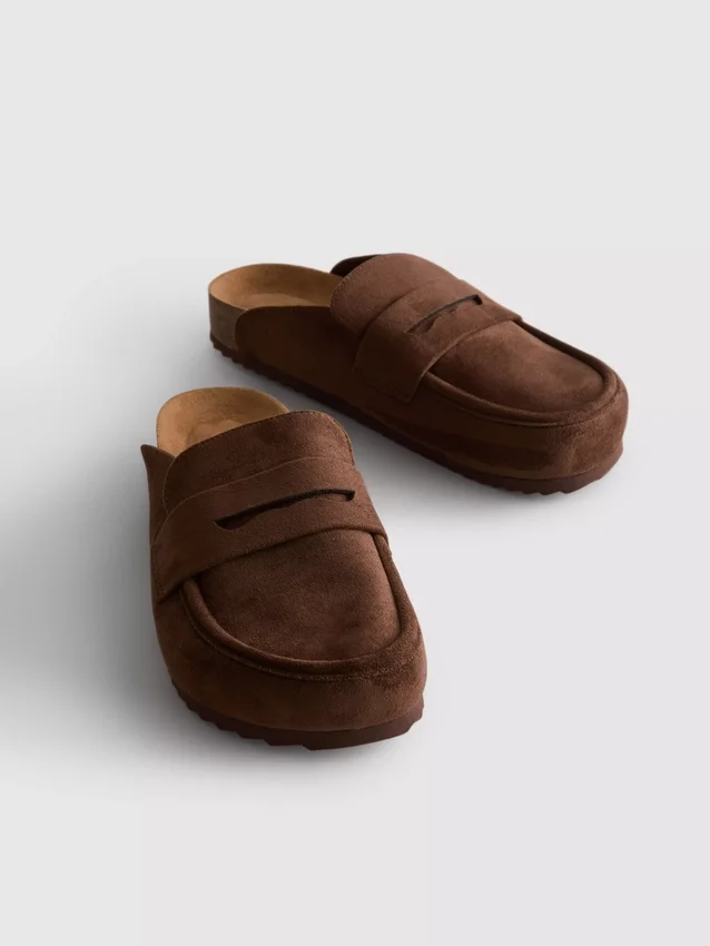 Loafer clog sandals