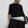 Long sleeve crew neck cardigan