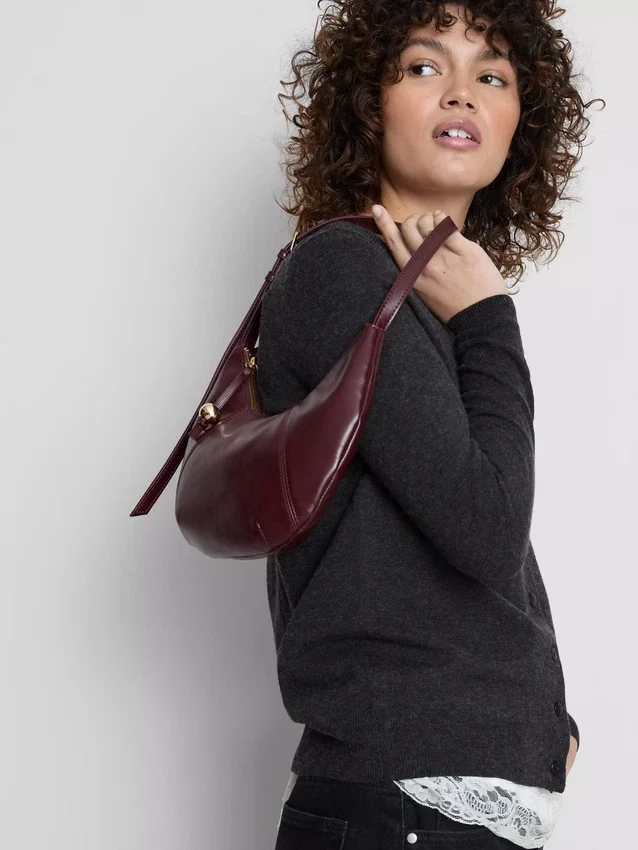 Long sleeve crew neck cardigan