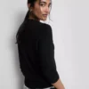 Long sleeve crew neck cardigan