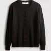 Long sleeve crew neck cardigan