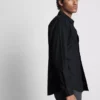 Long sleeve linen blend shirt