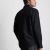 Long sleeve linen blend shirt
