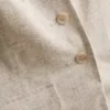 Longline linen blend waistcoat