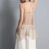 Longline sheer lace cami top