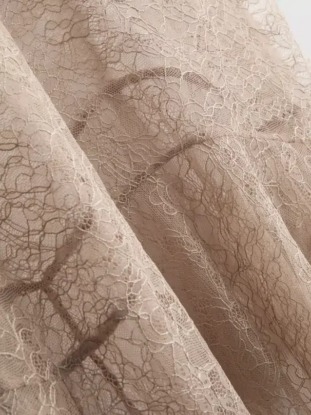 Longline sheer lace cami top