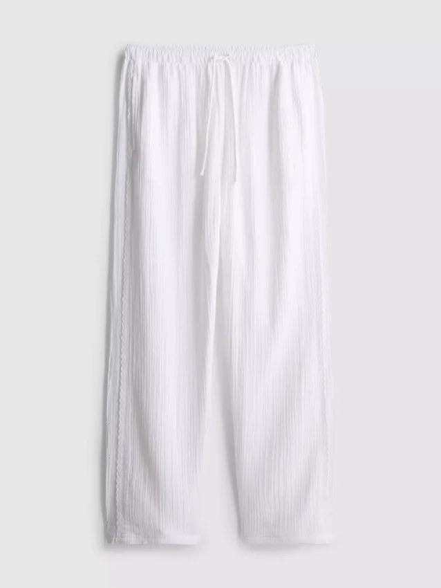 Love to lounge cotton woven pajama bottoms