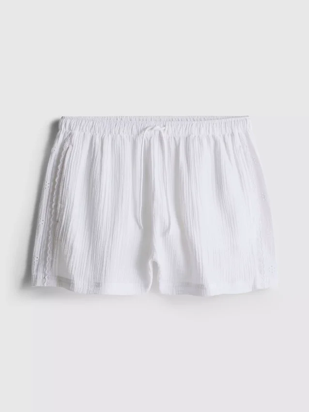 Love to lounge cotton woven pajama shorts