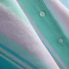 Love to lounge cropped pastel striped pajama shirt