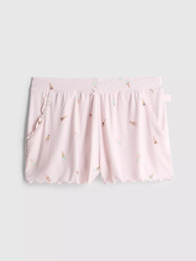 Love to lounge ice cream ruffle pajama shorts