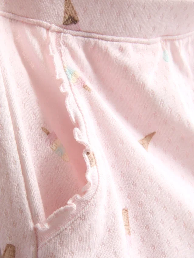 Love to lounge ice cream ruffle pajama shorts