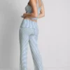 Love to lounge ribbed striped pajama bottoms