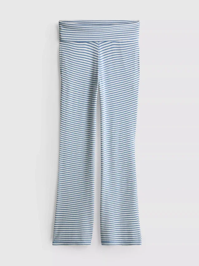 Love to lounge ribbed striped pajama bottoms