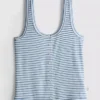 Love to lounge ribbed striped pajama cami