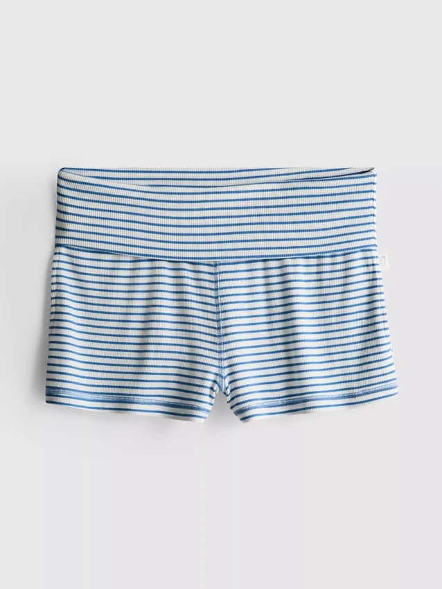 Love to lounge ribbed striped pajama shorts