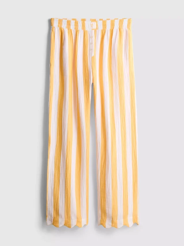 Love to lounge ruffle straight-leg pajama bottoms