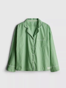 Love to lounge stripe pajama shirt