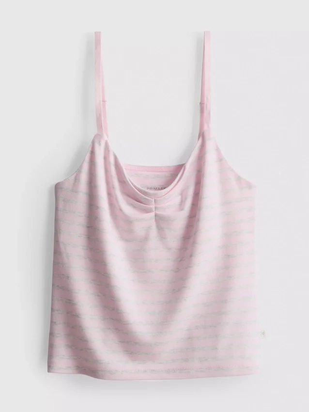 Love to lounge striped pajama cami top