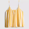 Love to lounge striped ruffle pajama cami