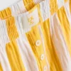 Love to lounge striped ruffle pajama shorts