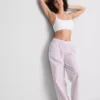 Love to lounge striped straight leg pajama bottoms